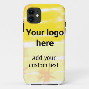 Einfache gelbe Aquarellfarbe Fügen Sie Ihrem Logo Case-Mate iPhone Hülle
