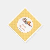 Einfache gelbe Babyschlafcouch, neutrale Babydusch Serviette (Ecke)