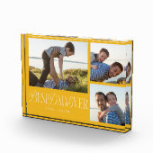 Einfache gelbe Beste Vater je Collage Fotoblock (Rechts)