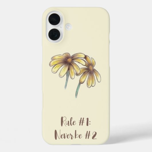 Einfache gelbe Blumen Case-Mate iPhone Hülle (Rückseite)