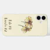 Einfache gelbe Blumen Case-Mate iPhone Hülle (Rückseite (Horizontal))