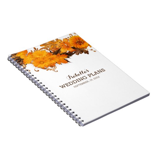 Einfache gelbe Blumen Notizblock (Rechte Seite)