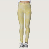 Einfache gelbe Checkered Keramik-Fliesen Leggings (Vorderseite)