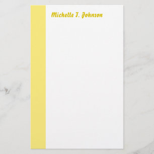 einfache gelbe Grenze Briefpapier