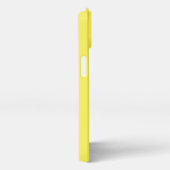 Einfache Gelbe Monogrammbezeichnung + Initial iPhone Hülle (Rechte Seite)