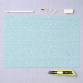 Einfache gelbe Polka Punkte mit Baby Blue Hintergr Seidenpapier (Handwerk)