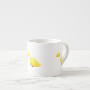 Einfache Gelbe Schmetterlinge Espressotasse