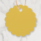 Einfache Gelbe Wildblume Vielen Dank für Ihre Unte Geschenkanhänger (Rückseite)