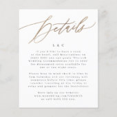 Einfache Gelbgolddetails bei BackWedding (Rückseite)