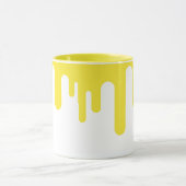 Einfache Gelbtreibe Abstrakt Tasse (Zentrum)