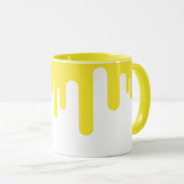 Einfache Gelbtreibe Abstrakt Tasse (VorderseiteRechts)