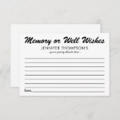 Einfache gemeinsame Nutzung eines Speichers oder e Mitteilungskarte (Vorne/Hinten)