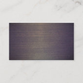 Einfache Gentleman's Vintage Holzabdeckung Visitenkarte (Rückseite)