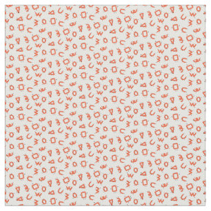 Einfache Geometrie spielerischer Alphabet-Charakte Stoff