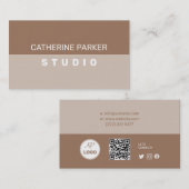 Einfache Geometrie Visitenkarte (Vorne/Hinten)