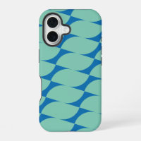 Einfache geometrische Formen in Aqua und Blue