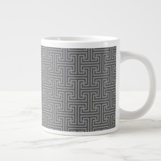 Einfache geometrische Formen Jumbo-Tasse (Rechts)