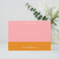 Einfache geometrische Formen Rosa Orange Brautpart