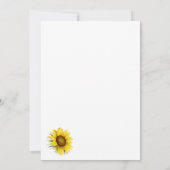 Einfache geometrische goldene Sonnenblume Save The Date (Rückseite)