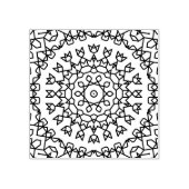 Einfache geometrische Mandala Gummistempel (Prägung)