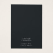 Einfache geometrische Ohrring-Grafikkarte aus Gold (Rückseite)