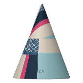 Einfache geometrische Pinselstriche: Farbblock Partyhütchen (Links)