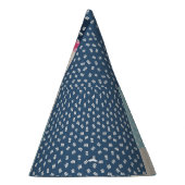 Einfache geometrische Pinselstriche: Farbblock Partyhütchen (Rechts)