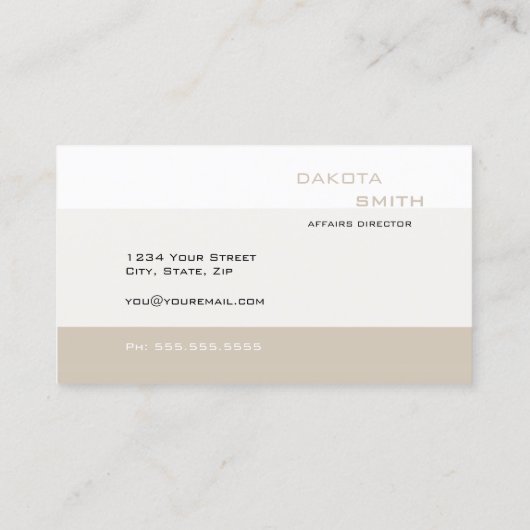 Einfache Geometrische QR Code Cappuccino Visitenkarte (Rückseite)