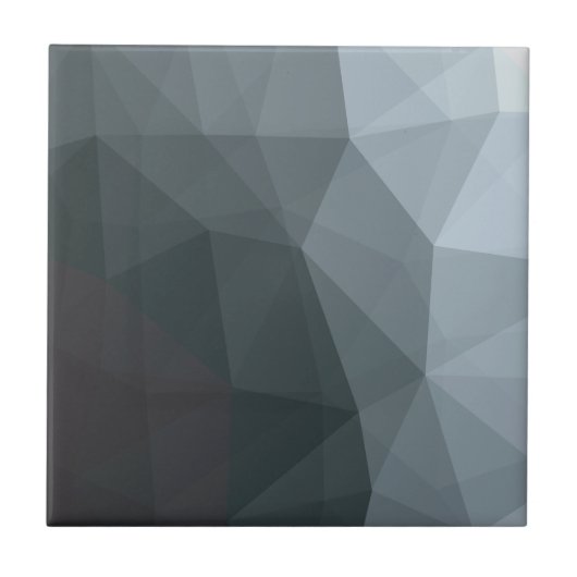 Einfache geometrische schwarze Gradient Fliese (Vorderseite)