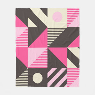 Einfache geometrische Skandinavische Artwork Fleecedecke