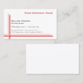 Einfache Gerahmte, Berufliche Visitenkarte (Vorne/Hinten)