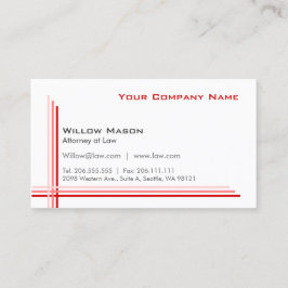 Einfache Gerahmte, Berufliche Visitenkarte