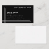 Einfache, Gerahmte, Berufliche Visitenkarte (Vorne/Hinten)