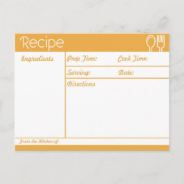 Einfache, geruchlose Rezeptur Postkarte