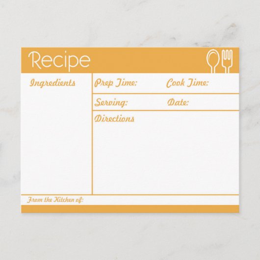 Einfache, geruchlose Rezeptur Postkarte (Vorderseite)