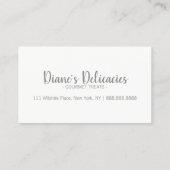 Einfache Geschäfts-u. Loyalitäts-Karte Treuekarte (Rückseite)