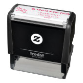 Einfache Geschäftsadresse mit Logo-Rücksendeadress Permastempel (Produkt)