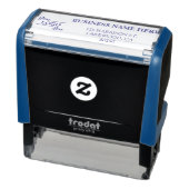 Einfache Geschäftsadresse mit Logo-Rücksendeadress Permastempel (Produkt)