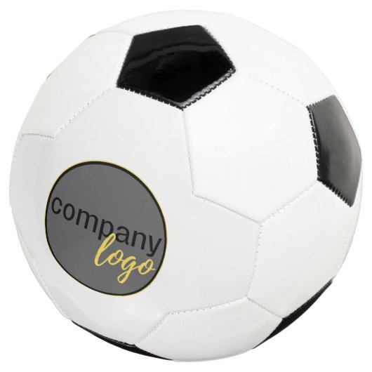 EINFACHE GESCHÄFTSEIGENE LOGO-FIRMA BRANDING WHITE FUßBALL (Dreiviertel)