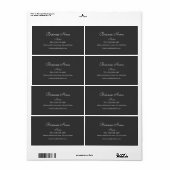 EINFACHE GESCHÄFTSKARTE (Vorne)