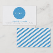 EINFACHE GESCHÄFTSKARTE :: Fett blau Visitenkarte (Vorne/Hinten)