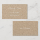 EINFACHE GESCHÄFTSKARTE VISITENKARTE (Vorne/Hinten)