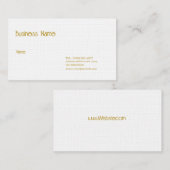 EINFACHE GESCHÄFTSKARTE VISITENKARTE (Vorne/Hinten)