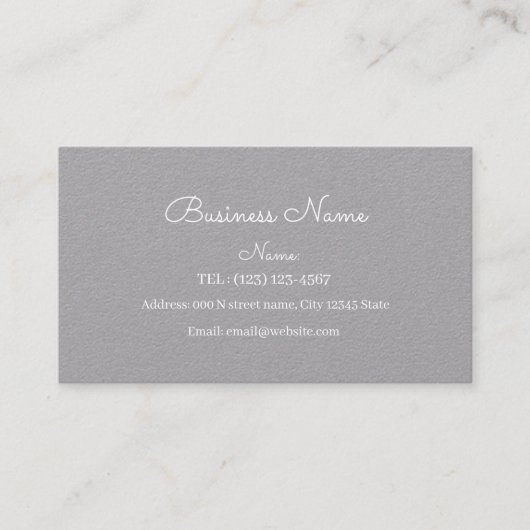 EINFACHE GESCHÄFTSKARTE VISITENKARTE (Vorderseite)