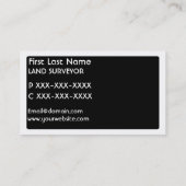 Einfache Geschäftskarten des Schwarz-weißen Visitenkarte (Rückseite)