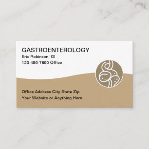 Einfache Geschäftskarten für Gastroenterologen Visitenkarte