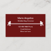 Einfache Geschäftskarten für mobile Hunde Visitenkarte (Vorderseite)