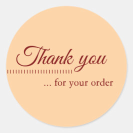 Einfache Geschäftskunde Vielen Dank Runder Aufkleber