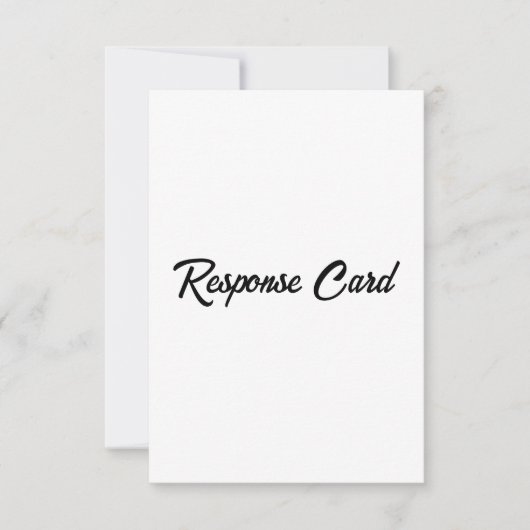 Einfache Geschäftswerbung 3,5" x 5" RSVP Karte (Vorderseite)
