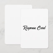 Einfache Geschäftswerbung 3,5" x 5" RSVP Karte (Vorne/Hinten)